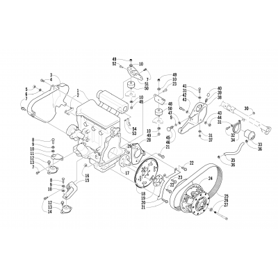 ENGINE AND RELATED PARTS