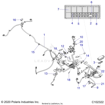 ELECTRICAL, HARNESS - A25SXD95A9 (C102322)