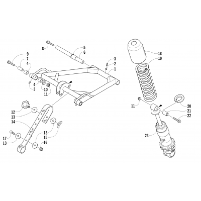 REAR SUSPENSION FRONT ARM ASSEMBLY