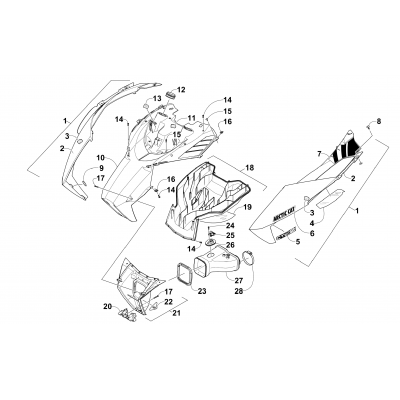 HOOD AND AIR INTAKE ASSEMBLY