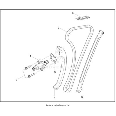 TENSIONER AND CHAIN GUIDES