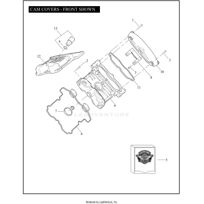 CAM COVERS - FRONT SHOWN