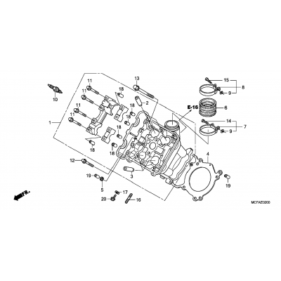 FRONT CYLINDER HEAD