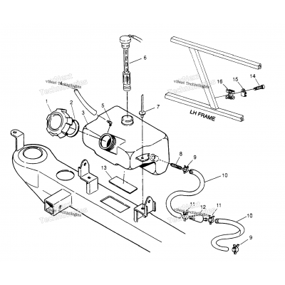 Oil Tank Assembly Xplorer 4X4