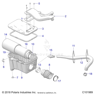 ENGINE, AIR INTAKE SYSTEM - A19SEP57C1/SES57C1/2/5/K/E1/E2/E5/EK/SET57C1/2/E1/E2/SEF57C2 (C101989)