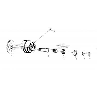 Front Tightener Assembly 6X6 300