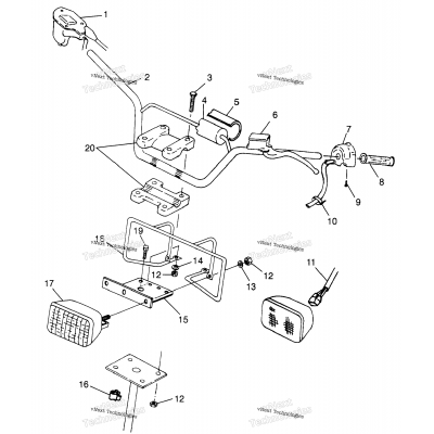 Handlebar/Headlight Scrambler 500