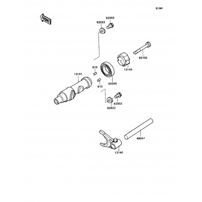 Change Drum/Shift Fork