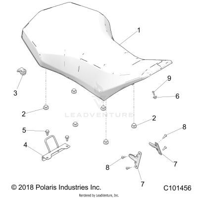 BODY, SEAT - A25SLE95CF/FF/EF (C101456)