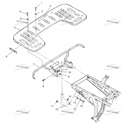 Rear Rack Mounting Xplorer 4X4