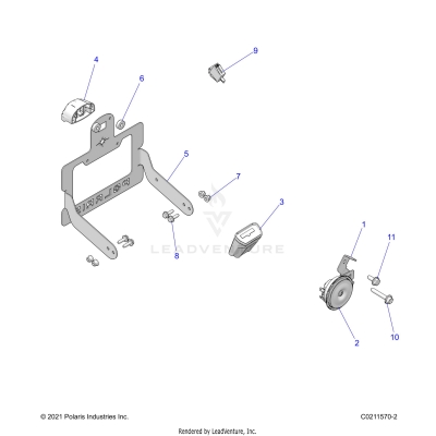 ELECTRICAL, HORN and LICENSE PLATE LIGHT - A25SLE95CF/FF/EF (C0211570-2)