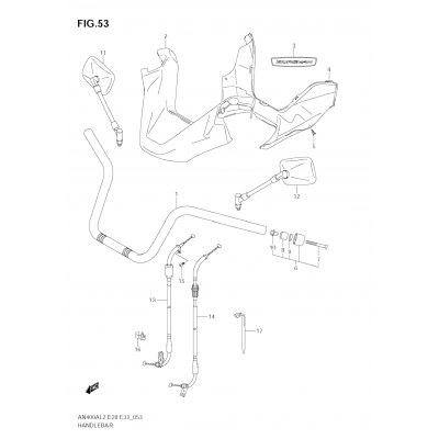 HANDLEBAR (AN400A L2 E33)