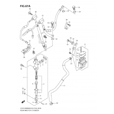 REAR MASTER CYLINDER (GSX1300BKAK8)