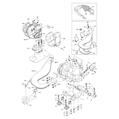 01- Engine Mount Plate/Muffler