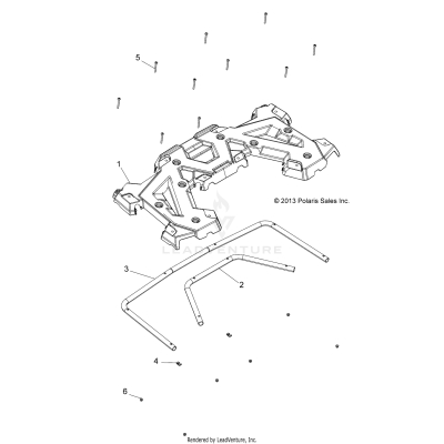 BODY, REAR RACK - A20SEE50A1/A5/CA1/CA5 (49ATVRACKMTGRR14570)