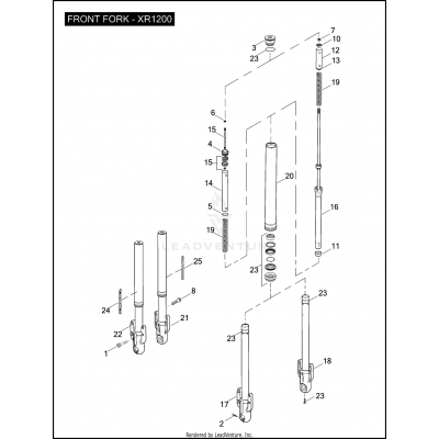 FRONT FORK - XR1200