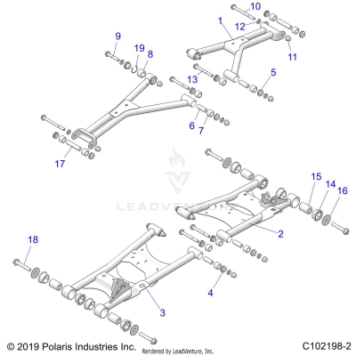 SUSPENSION, REAR - A25SGE95CT/ET (C102198-2)