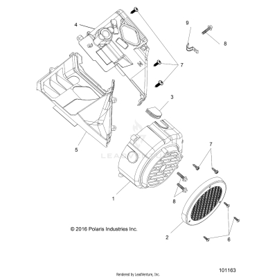 ENGINE, FAN COVER AND SHROUD COMP - A17HAA15N7 (101163)