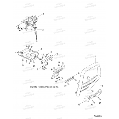 Accessory, Front Bumper, W/Winch Z17vdr99az