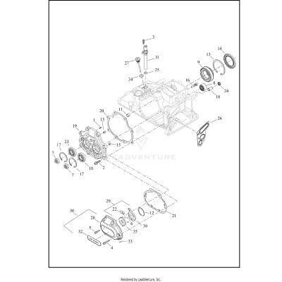 TRANSMISSION BEARINGS AND COVERS