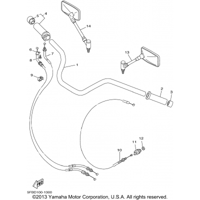 Steering Handle Cable