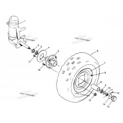 Front Wheel Assembly 2X4 400L