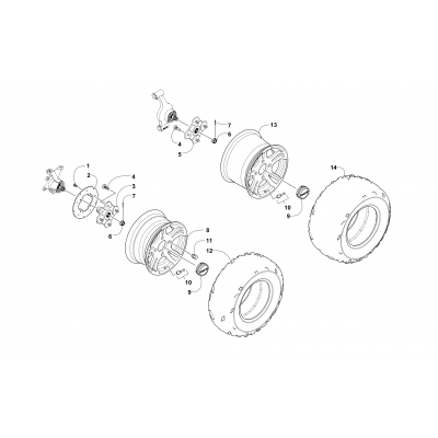 WHEEL AND TIRE ASSEMBLY