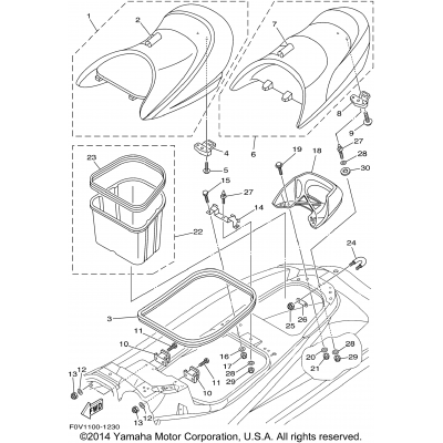 Seat. Under Locker