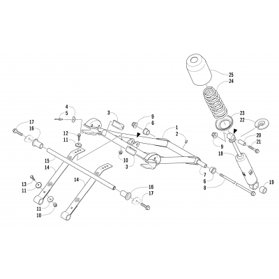 REAR SUSPENSION FRONT ARM ASSEMBLY