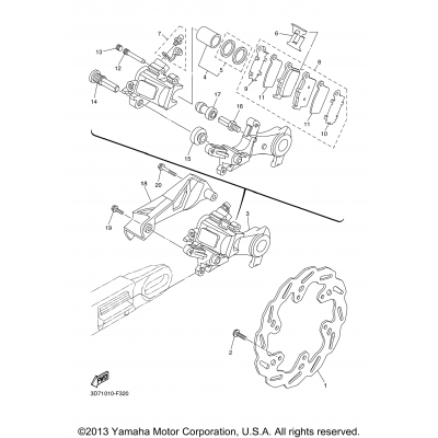 Rear Brake Caliper