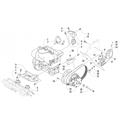 ENGINE AND RELATED PARTS