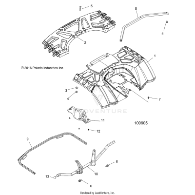 BODY, REAR CAB and REAR RACK - A17SXM95AM [100605]