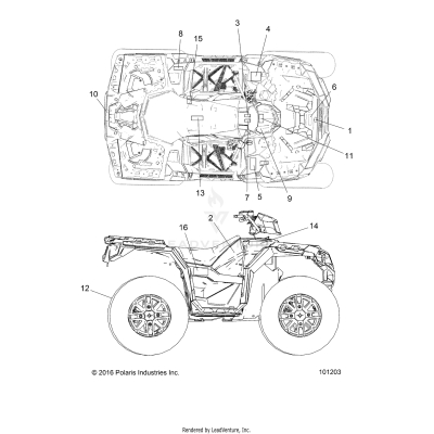 BODY, DECALS - A19SXE95FR (101203)