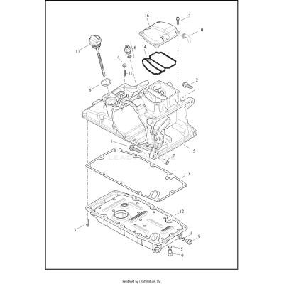 TRANSMISSION HOUSING, COVER AND OIL PAN