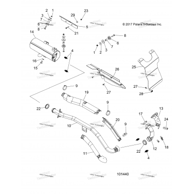 Engine, Exhaust A18shd57b9/E57bb/E57bs