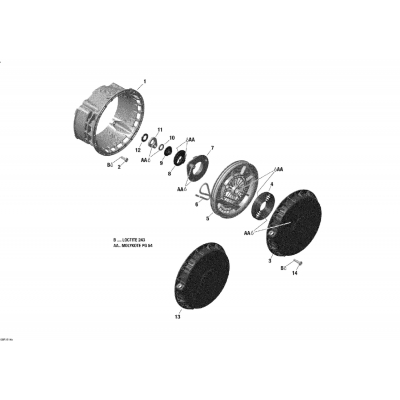 04- Rewind Starter - 800 E-TEC