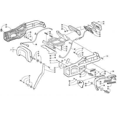 BACKREST AND TAILLIGHT ASSEMBLY