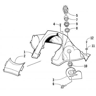 CONSOLE AND SWITCH ASSEMBLY