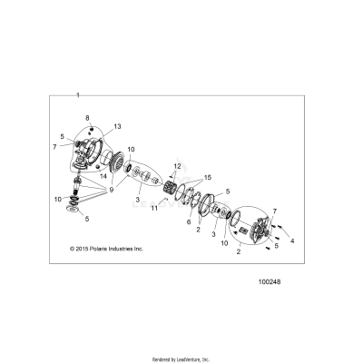 DRIVE TRAIN, FRONT GEARCASE - A17SEH57A7 [100248]