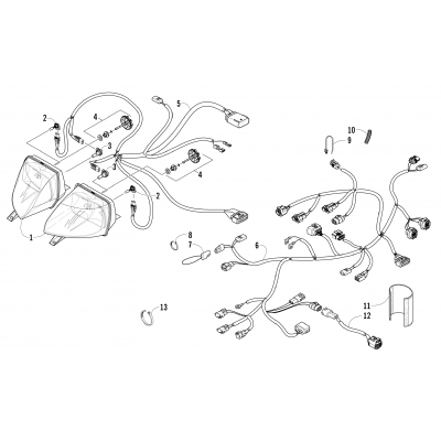 HEADLIGHT AND WIRING ASSEMBLIES