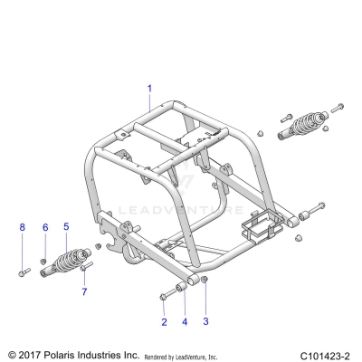 SUSPENSION, REAR SWING ARM - A20HAB15A2 (101423-2)