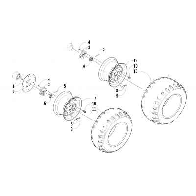 WHEEL AND TIRE ASSEMBLY