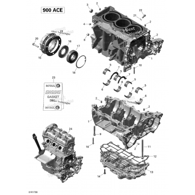 Crankcase - 900 Ace