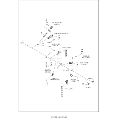 WIRING HARNESS, MAIN - FLHX, FLHXU (7 OF 9)