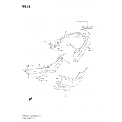 REAR FENDER (VZR1800K6/K7)