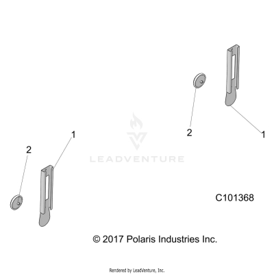 BODY, REAR REFLECTORS - A19S6E57R1 [C101368]