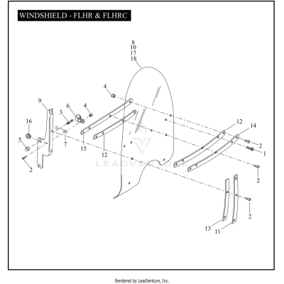 WINDSHIELD - FLHR & FLHRC