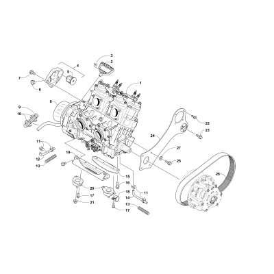 ENGINE AND RELATED PARTS