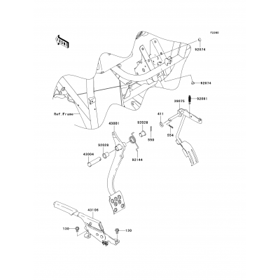 Brake Pedal/Throttle Lever