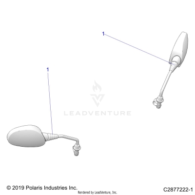 BODY, MIRRORS - A20SDE57P5 (C2877222-1)
